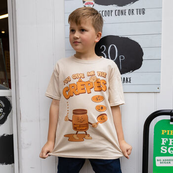 Vintage Pancakes Boys' Slogan T Shirt, 3 of 4