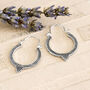 Sterling Silver Tipped Harbala Hoops, thumbnail 2 of 4