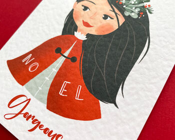 Personalised Christmas Greetings Card For Daughter, 6 of 7