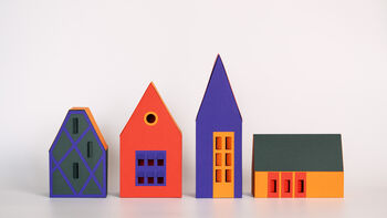 Scandi Home Decor, Colorful Nordic Village, 8 of 10