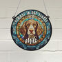 Springer Spaniel Memorial Suncatcher, thumbnail 1 of 6