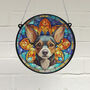 Chihuahua Black Stained Glass Effect Suncatcher, thumbnail 1 of 3