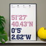 Your Football Club, Coordinates Typography Prints, thumbnail 1 of 4