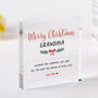 Personalised Christmas Gift For Grandma Plaque, thumbnail 1 of 4