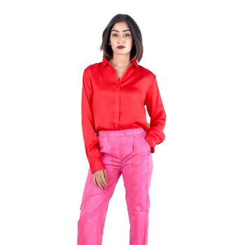 Painterly Two.0 Blazer Set Red Pink Blazer And Trouser, 2 of 3