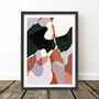 Terrazzo Abstract Leaf Shapes Art Print, thumbnail 5 of 8