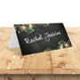 Bespoke Floral Chalkboard Wedding Invitation With Photo, thumbnail 6 of 6