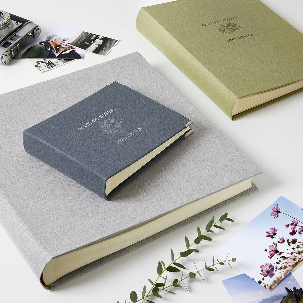 Personalised In Loving Memory Photo Album By Harris & Jones Ltd