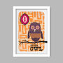 O Is For Owl Poster Print, thumbnail 2 of 4