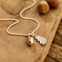 Acorn And Oak Leaf Necklace, thumbnail 4 of 7