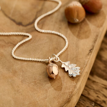 Acorn And Oak Leaf Necklace, 4 of 7