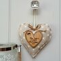 Personalised Christmas Padded Heart Tree Decoration, thumbnail 5 of 5