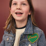 Personalised Heart Embroidered Name Cloth Patch, thumbnail 1 of 8