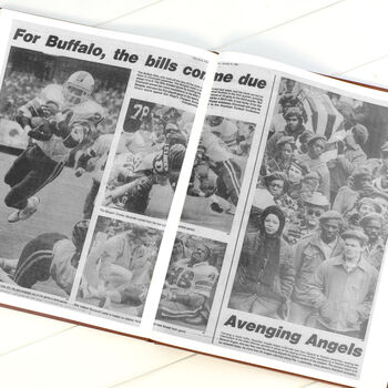 Buffalo Bills Personalised Gift Newspaper Book, 11 of 11