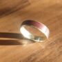 Silver And Purpleheart Wood Inlay Ring, thumbnail 2 of 5