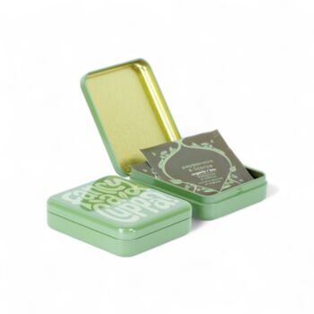 Tea Bag Travel Tin Pocket Tea Lover Gift Storage Box, 5 of 12