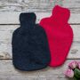 Merino Wool Boucle Hot Water Bottle, thumbnail 1 of 6