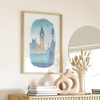 Westminster At Twilight Fine Art Print, 4 of 6