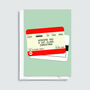 Personalised Train Ticket Christmas Card, thumbnail 5 of 5