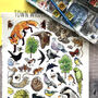 Town Wildlife Of Britain Watercolour Postcard, thumbnail 4 of 11