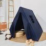 Personalised Midnight Blue A Frame Playhouse Tent, thumbnail 1 of 5