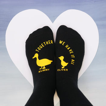 Personalised Ducks In A Row Socks, 2 of 5