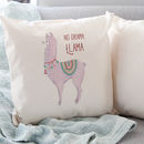 shelby the llama cushion