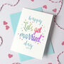Personalised 'Lets Get Married' Day Card, thumbnail 1 of 2