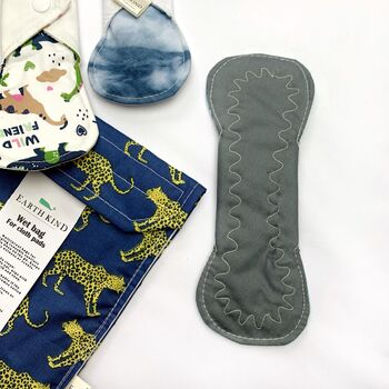 3x Reusable Menstrual Pads Sanitary Towel Mix Start Set, 10 of 11