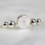 Personalised Silver Plated Cross Round Bracelet, thumbnail 4 of 5