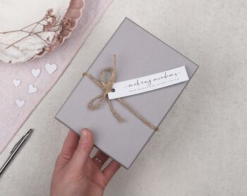 Love Heart Personalised Note Cards A6 Notecard Set, 6 of 6