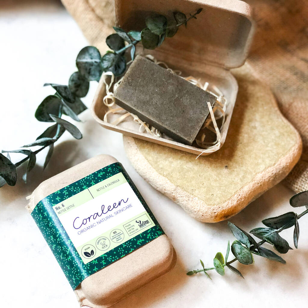 Nettle And Calendula Organic Soap By Coraleen Skincare 