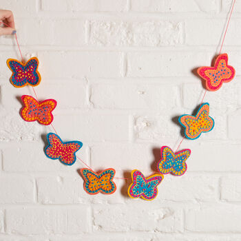 Garland Felt Craft Kit Eight Butterflies, 2 of 4