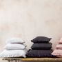 Oli Ruffle Linen Cushion Silver Grey, thumbnail 5 of 8