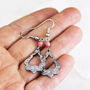Moroccan Style Pink Bead Drop Earrings, thumbnail 2 of 6