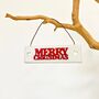 Merry Christmas Hanging Sign, thumbnail 1 of 4