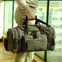 Canvas Travel Duffel Bag For Holiday, thumbnail 1 of 12