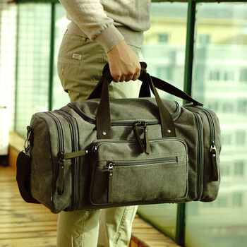 Canvas Travel Duffel Bag For Holiday, 2 of 12