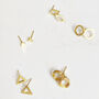 Tiny Triangle Studs In Silver Or Gold, thumbnail 6 of 9