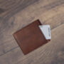 Brown Leather Wallet Luxury Italian Leather Bifold Rfid Protected, thumbnail 9 of 9