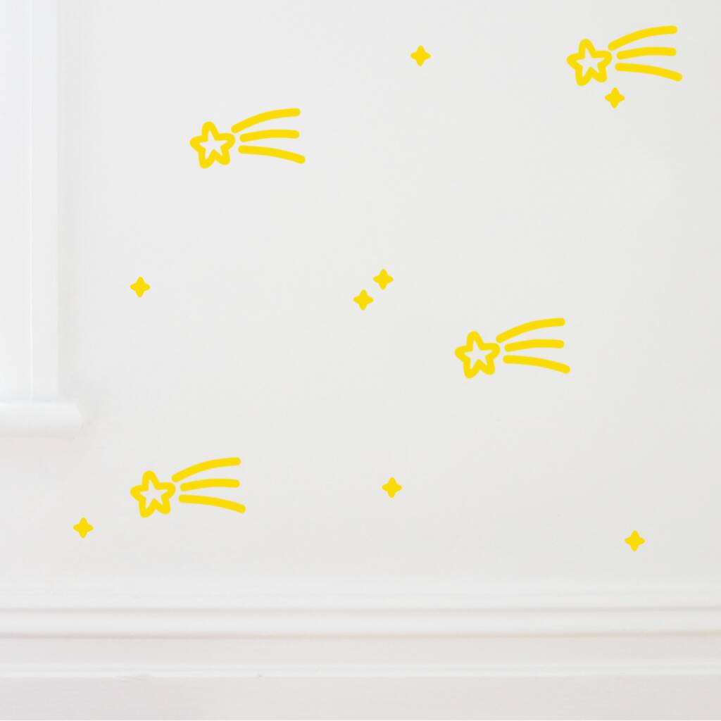 Shooting Star Wall Stickers By Little Chip