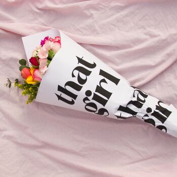 That Girl Fresh Flowers In Paper Wrap, 3 of 3