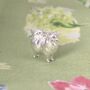 Pomeranian Charm Sterling Silver, thumbnail 1 of 11