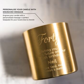 Personalised Refillable Oud And Geranium Luxury Candle, 6 of 12