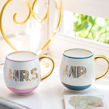 Gift Boxed Pair Of Mr And Mrs Mugs, 2 of 2