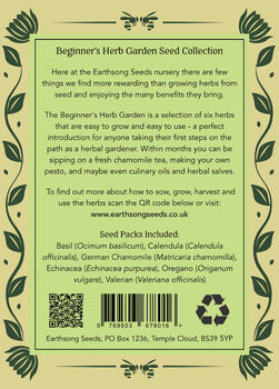Beginner’s Herb Garden Seeds, Multi Seed Pack, 3 of 6