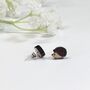 Wooden Hedgehog Stud Earrings, thumbnail 4 of 4