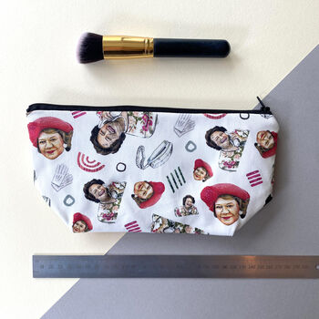 Hyacinth Bucket Cosmetic Bag / Pencil Case, 4 of 7