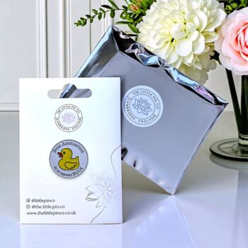 Dear Autocorrect, It Is Never Duck Enamel Pin Badge, 2 of 8