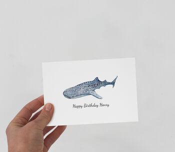 Personalised Whale Shark Card, 2 of 5